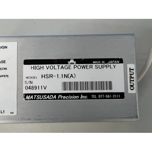 MATSUSADA PRECISION HSR1.1N(A) HIGH VOLTAGE POWER SUPPLY